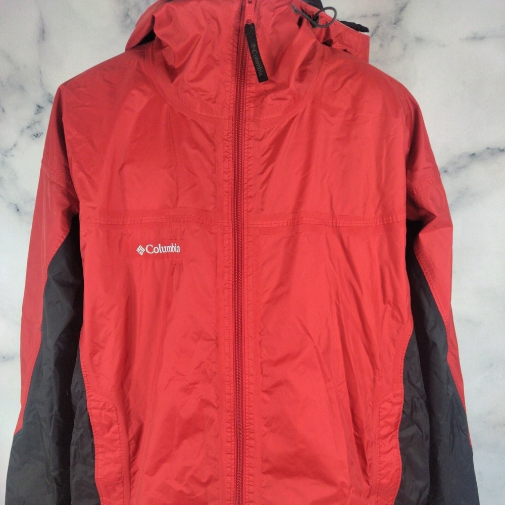 Columbia Canyon Creek Waterproof Jacket Red Black Men XL - Picture 2 of 11